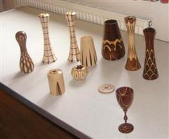 Some samples of Howard's pieces inclouding todays goblet